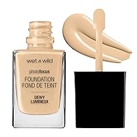 Photo Focus Dewy Liquid Foundation Makeup, Soft Beige (Packaging May vary)