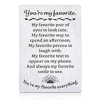 Valentines Day Him Her Husband Wife Anniversary Birthday Present Wedding I Love You Wallet Card Insert Engagement Fiance Groom Christmas Gifts Boyfriend Gifts from Girlfriend Stocking Suffers for Mens