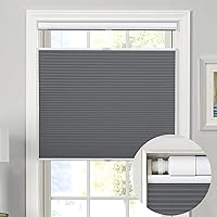 Cellular Blinds No Drill No Tools Top Down Bottom Up Cordless Window Shades for Windows Blinds for Indoor Windows Honeycomb Blinds for Home Office Door, Easy to Install, Blackout, Blue Haze