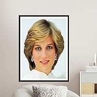 kayra export Princess Diana, 3D Canvas, Canvas, 3D Printed Canvas, Famous Quote Canvas Poster, Princess Diana Canvas Print, Portrait Wall Decor, Canvas Wall Decor - Black Framed