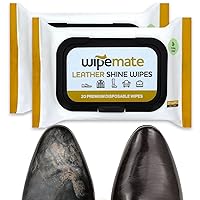 Premium Leather Cleaner & Conditioner Wipes - Expert Leather Cleaning Wipes for Leather Apparel, Furniture, Bags, Automobile Interiors, Shoes & ALL Other Leather Accessories! – 20 CT [2 Pack]