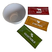 Savory Choice Reduced Sodium Broth Variety Pack: 8 Each Beef, Chicken and Vegetable Concentrates (24 Total) Make Great Soups, Bundle with Bouillon Mixing Cup