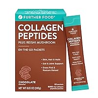 Premium Collagen Peptide Powder Supplement, Chocolate Collagen with Cocoa, Grass-Fed Pasture-Raised Hydrolyzed Type 1/3 Protein, Gut Health + Joint, Hair, Skin, Nails Sugar-Free 28 Servings (8.65 oz)