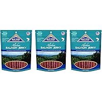 Blue Ridge Naturals (3 Pack) Oven Baked Salmon Jerky Dog Treats, 3 Pounds Total
