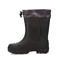 Kamik Kids Unisex Snobuster2 Warm Waterproof Winter Boots Snow, Black/Charcoal, 1 US Little