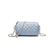 Hanbella Crossbody Purse for Women - Cute Quilted Leather Shoulder Bag with Gold Chain Strap for Teen Girls - Womens Clutch