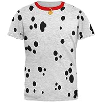 Dog Dalmatian Costume Red Collar Mens Soft T Shirt