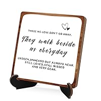 Those We Love Don't Go Away,Memorial Decor Sign for Loss of Loved One,Sympathy gift,Wall Decor for Bedroom,Office Decor,Home Decor,Wooden Board Decoration With Stand,Decorative Signs & Plaque,L16