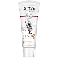 lavera Children's Toothpaste, Fluoride and Dye-Free, with Calendula and Calcium, Natural Cosmetics, Children's Dental Care, Fluoride Free Toothpaste, Vegan, Organic (1 x 75 ml)