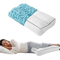 HOMBYS Shredded Memory Foam Knee Pillow for Side Sleepers, 6.5