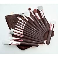 Makeup Cosmetics Brush Tool Rose Golden SET OF 15 (Pack of 15) Colour may very