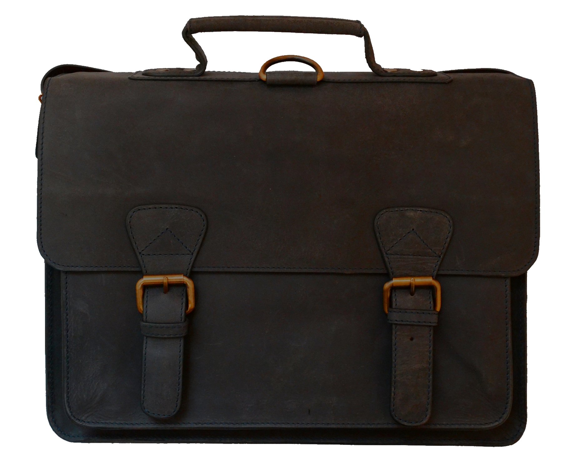 Visconti 16106 Flapover Briefcase, Brown, One Size