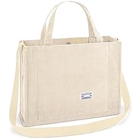 Corduroy Tote Bag for Women Small Satchel Bag Mini Tote Bag Aesthetic Crossbody Bag Handbag - Work Travel Shopping