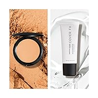 COVER FX Pressed Mineral Power Foundation, L1 + Gripping Makeup Primer