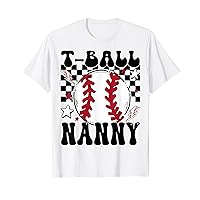 T-Ball Nanny Proud Tee Ball Nanny Groovy Family Matching T-Shirt
