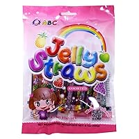 Apexy Jelly Straws, Fruit Jelly Filled Strips, Tiktok Candy Trend Items,  Assorted Fruit Jelly Sticks, 35.27oz (55 pcs)