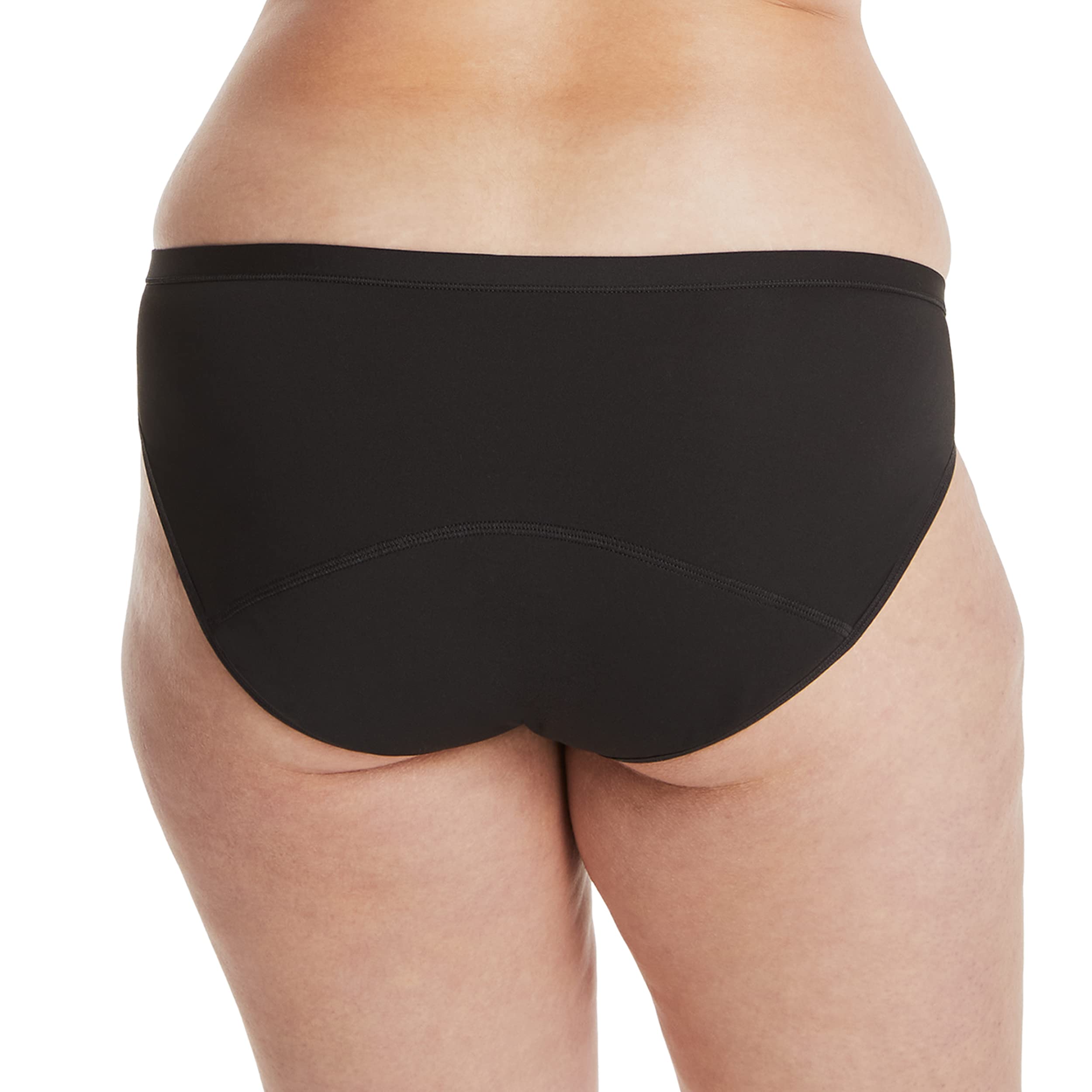 Hanes Women's Comfort, Period. Bikini Panties, Postpartum and Menstrual Leak Protection Underwear, Period Panties 3-Pack