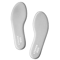 Memory Foam Insoles for Men, Replacement Shoe Inserts for Running Shoes, Hiking Shoes, Sneaker, Cushion Shoe Insoles Shock Absorbing for Foot Pain Relief, Comfort Inner Soles Men 8mm Gray US 9