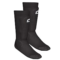 Champro Sock Style Shin Guard, Black, Medium/Large