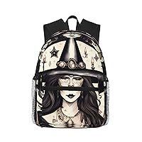 Magic Witch Witchcraft Bohemian Print Backpack For Women Men, Laptop Bookbag,Lightweight Casual Travel Daypack