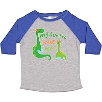 inktastic My Auntie Loves Me Dinosaur Toddler T-Shirt