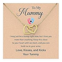 To My Mommy To Be Gift, New Mom Gifts For Women, Baby To Mommy Gift With Interlocking Heart Amazing Message Card, First Time Mom Gifts, Mommy To Be Gift Ideas For Mother's Day, Birthday Present For Expecting Moms