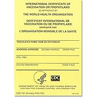 Pack of 25: International Certificate of Vaccination or Prophyaxis as Approved by the World Health Organization:Pack of 25 Pack of 25: International Certificate of Vaccination or Prophyaxis as Approved by the World Health Organization:Pack of 25 Cards