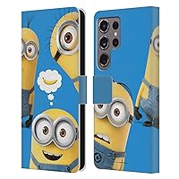 Head Case Designs Officially Licensed Despicable Me Banana Funny Minions Leather Book Wallet Case Cover Compatible with Samsung Galaxy S24 Ultra 5G