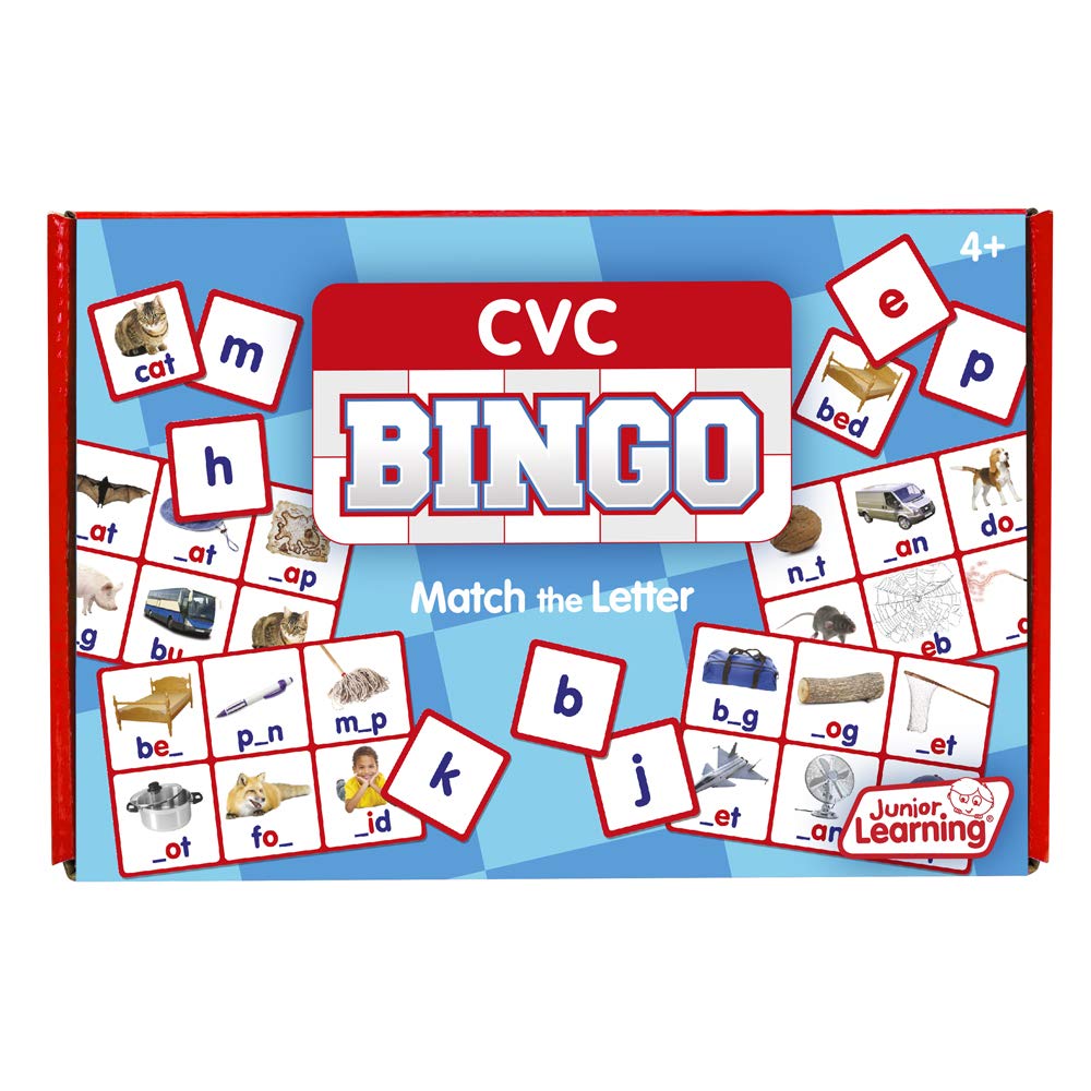 Junior Learning CVC Bingo Educational Action Games, Multi, Model:JL544