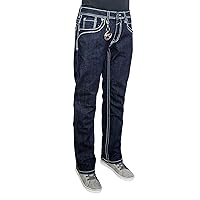 Premium Straight Fit Denim Jeans for Men (Style: WB49)