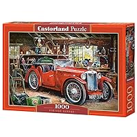 CASTORLAND 1000 Piece Jigsaw Puzzle, Vintage Garage, Automobile, Classic car, Adult Puzzle, Castorland C-104574-2