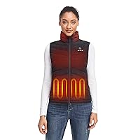 ORORO Women's Heated Down Vest with Battery Pack, Lightweight Heating Vest with 800 Fill Power Down