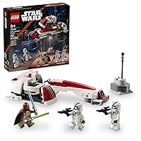 LEGO Star Wars BARC Speeder Escape, Mandalorian Toy Building Set for Kids, May The 4th Be with You Decoration with Kelleran Beq and Grogu, Star Wars Toy for Boys, Girls and Fans Ages 8 and Up, 75378