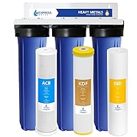 Express Water - Whole House Water Filter System - 3-Stage Water Filtration System - Sediment, KDF & Carbon Filters - Reduce Heavy Metals - Clean Drinking Water