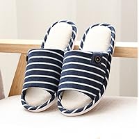 Cute Minor Japanese Room Shoes for Guest Room For Easier Fit Indoor, Whisper Quiet and Light Weight Linen Cotton Autumn