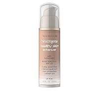 Neutrogena Healthy Skin Enhancer Sheer Face Tint with Retinol & Broad Spectrum SPF 20 Sunscreen for Younger Looking Skin, 3-in-1 Daily Enhancer, Non-Comedogenic, Tan to Medium 50, 1 fl. oz