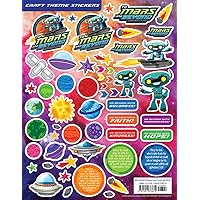 Vacation Bible School (VBS) To Mars and Beyond Craft Theme Stickers (Pkg of 12): Explore Where God's Power Can Take You!