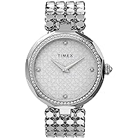 TW2V02600 Women's Analogue Quartz Watch with Stainless Steel Strap, Silver, Fashion