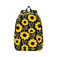 Stylish Floral Sunflower Large Capacity Backpack, Men'S And Women'S Fashionable Travel Backpack, Leisure Work Bag,