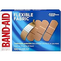 Band-Aid Flexible Fabric Bandages, All One Size (1 Inch) 100 ea