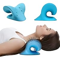Neck and Shoulder Stretcher for Cervical Traction and Pain Relief, Muscle Tension Relief, Chiropractic Cushion for Cervical Alignment,1.0 Count