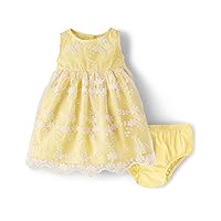 Gymboree Baby Girls' Sleeveless Dressy Special Occasion Dresses with Diaper Cover