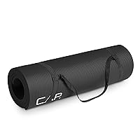 CAP Barbell High Density Exercise Yoga Mat with Strap | Multiple Options