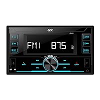 QFX FX-911 Bluetooth Car Stereo with AM/FM Radio, MP3 Player, LCD Display, 2 USB Ports, AUX Input, and MP3 Player