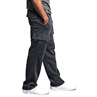 Men's Solid Fleece Heavyweight Cargo Pants