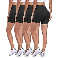 CHRLEISURE High Waisted Spandex Biker Shorts, Workout Booty Soft Yoga Shorts for Women