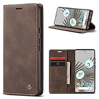 Wallet Case Compatible with Huawei P30, Retro PU Leather Wallet Phone Case Flip Cover Kickstand with Card Slots for P30 (Coffee)