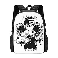 Anime Soul Eater Backpack Unisex Large Capacity Knapsack Casual Travel Daypack Adjustable Bags