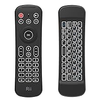 Rii MX6 2.4G Backlight Air Mouse + Wireless Keyboard + 6 Axis Somatosensory Remote Control + Microphone + IR Learning Buttons 5 in 1 for Mini PCs / Smart TV / Android TV Box / Raspberry Pi (US Layout)