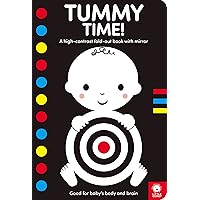 Tummy Time!: A high-contrast fold-out book with mirror for babies Tummy Time!: A high-contrast fold-out book with mirror for babies Board book